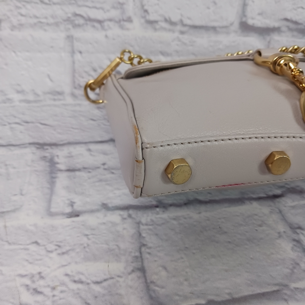 Rebecca Minkof beige leather crossbody bag - Picture 4 of 10